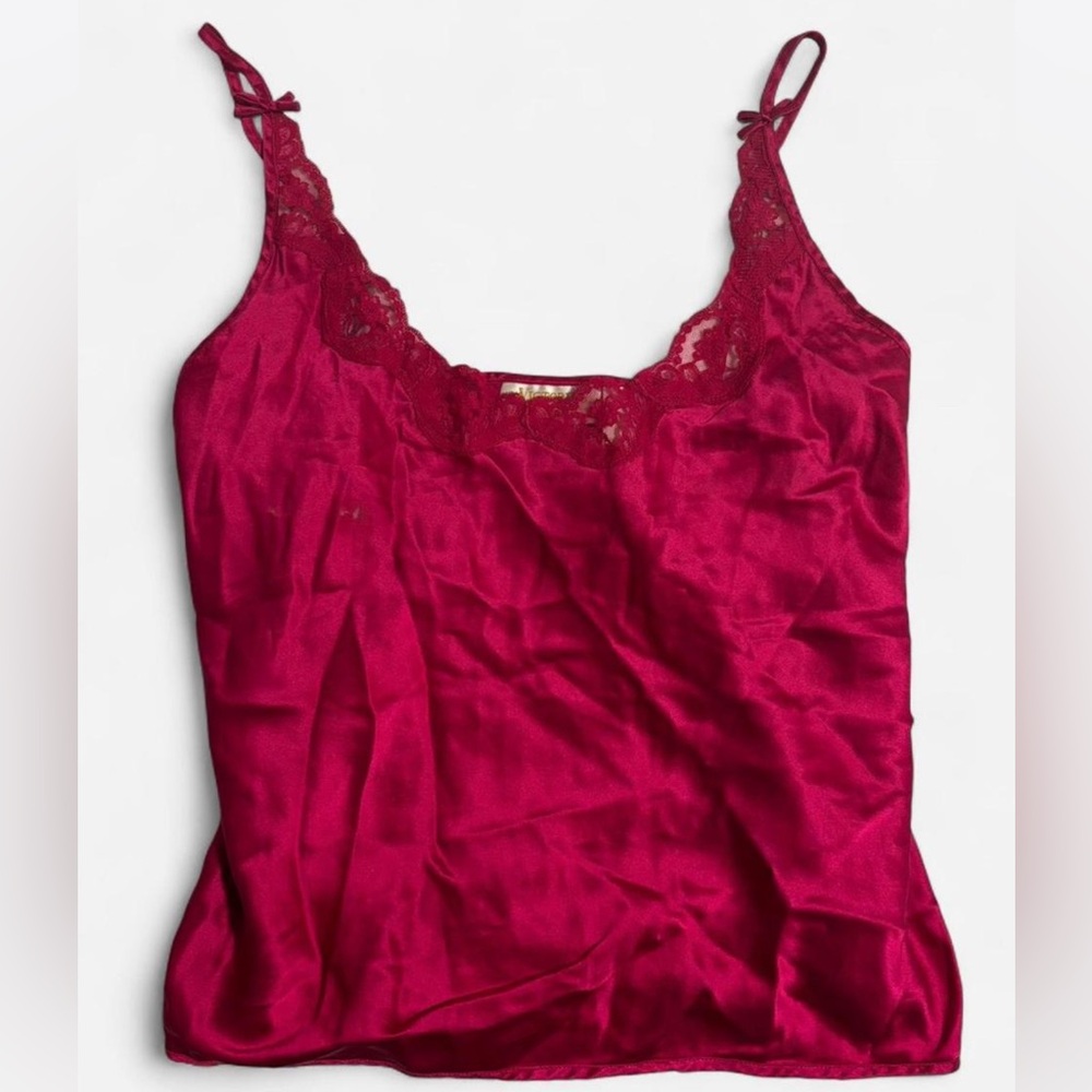 Victoria's Secret Fuchsia Silk Camisole